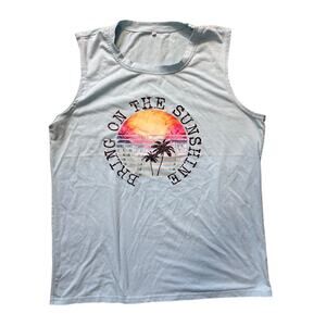 "Bring on the Sunshine" Womans Tank Size 2XL